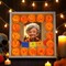 12"x12" Shadow Box Day of the Dead, Memorial Shadow Box with Mexican Party Banners Artificial Marigold Flowers, Marigold Picture Frame, Memorial Box, Ofrenda Shadow Box